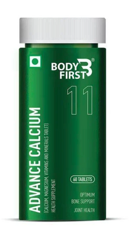 Body First Advance Calcium Supplement for Men & Women | Vitamin D3 & K2-7 | 60 Tablets